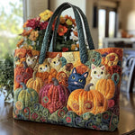 Sac Artisanal - La bande de chats d'automne, vue 7