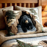 Housse de Coussin Matelassée - Tanière Festive