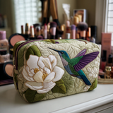 Trousse de toilette matelassée - Colibri dans la Prairie