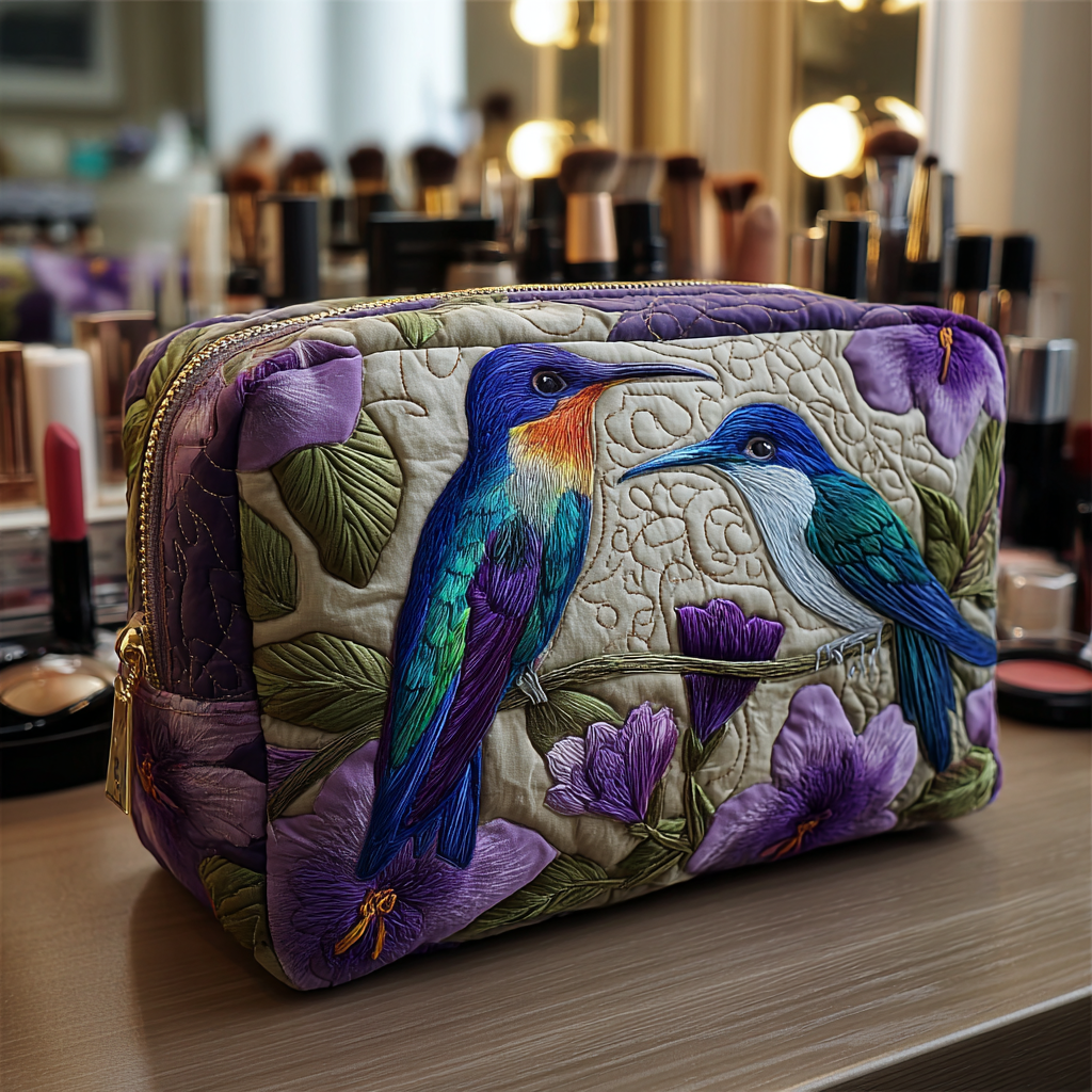 Trousse de toilette matelassée Colibri Gracieux – Manon Deauville