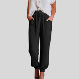 Coralie - Pantalons Élegants à Cordon