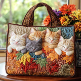 Sac Artisanal - La bande de chats d'automne, vue 3