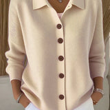 Juliette | Veste en Tricot avec Col et Boutons