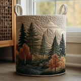 Panier à linge matelassé - Forêt