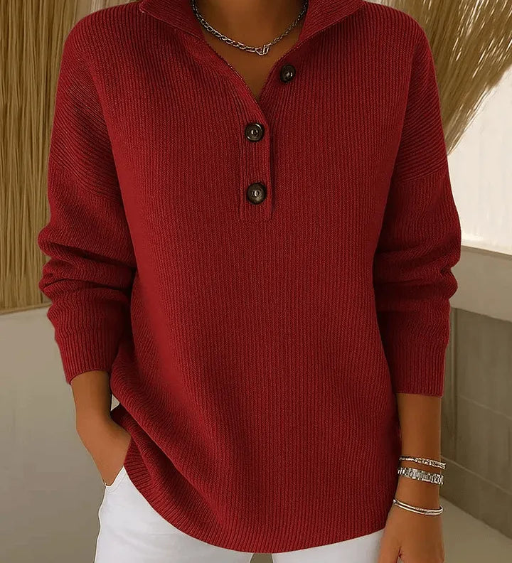Aurore | Polo en Jersey avec Col V