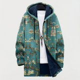 Solène | Manteau à Motif Floral Artistique