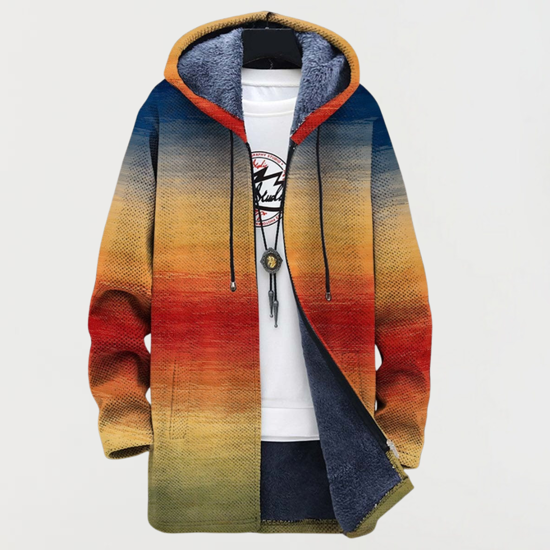 Caroline | Manteau au Dégradé Coucher de Soleil