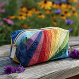 Trousse de toilette matelassée - Arc-en-ciel Fluide