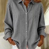 Apolline | Chemise Rayée avec Boutons