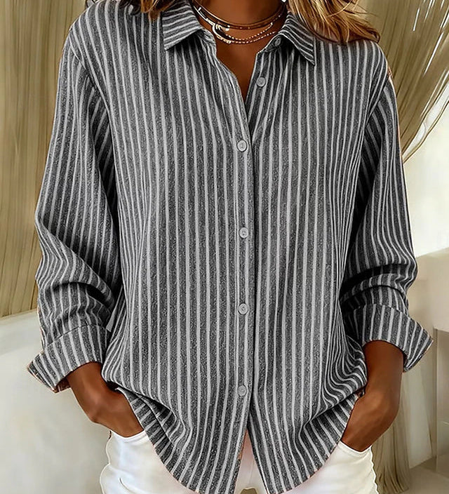 Apolline | Chemise Rayée avec Boutons