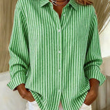 Apolline | Chemise Rayée avec Boutons