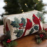 Trousse de toilette matelassée - Motif Rouge
