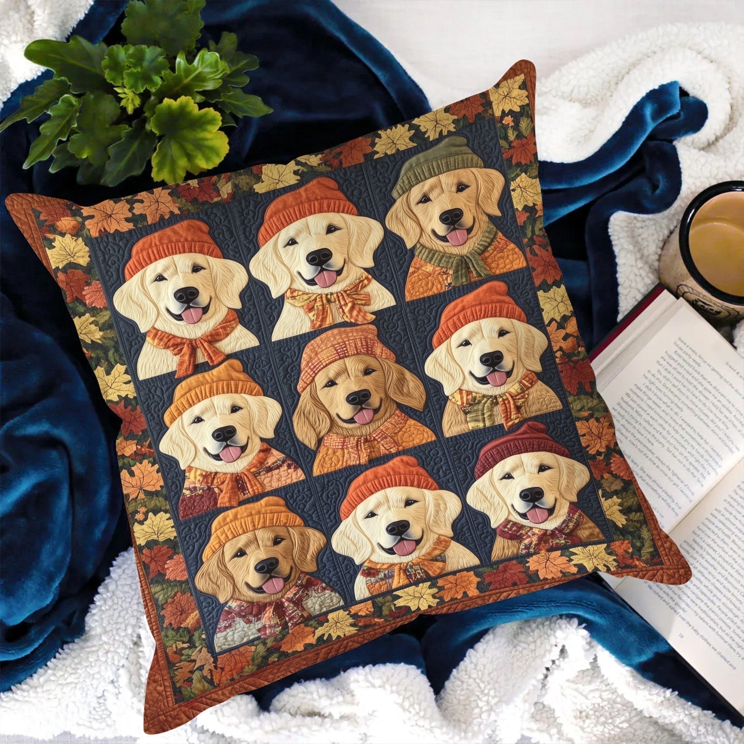 Housse de coussin matelassée - Retriever cosy II
