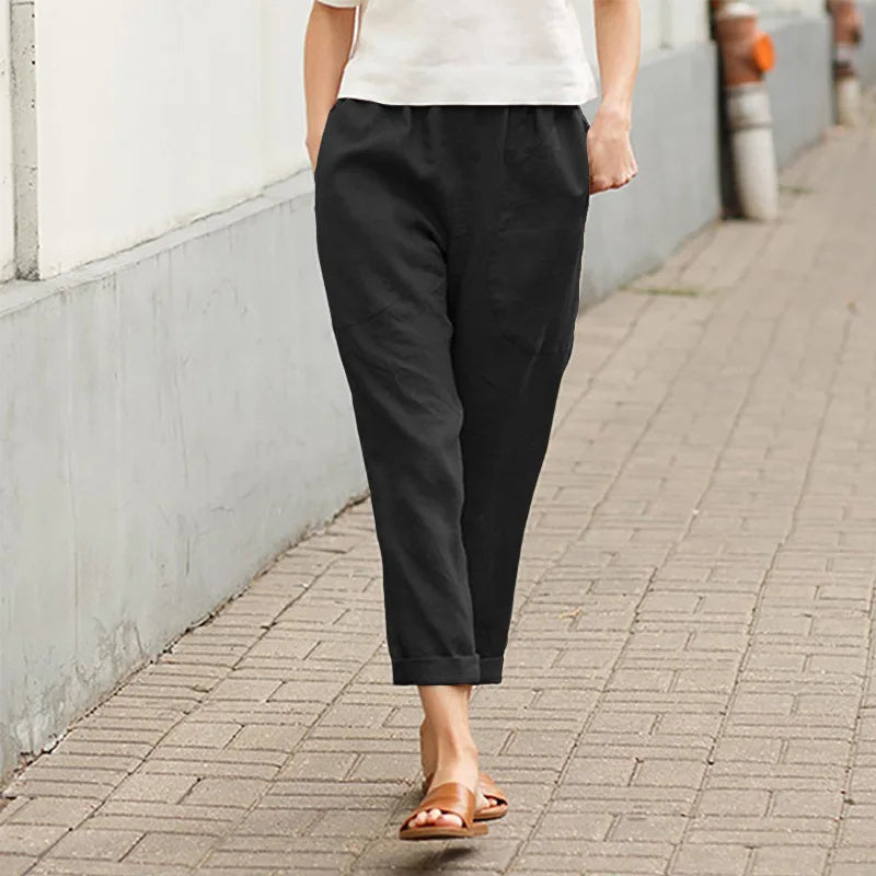 Christelle - Pantalons Amples avec Poches