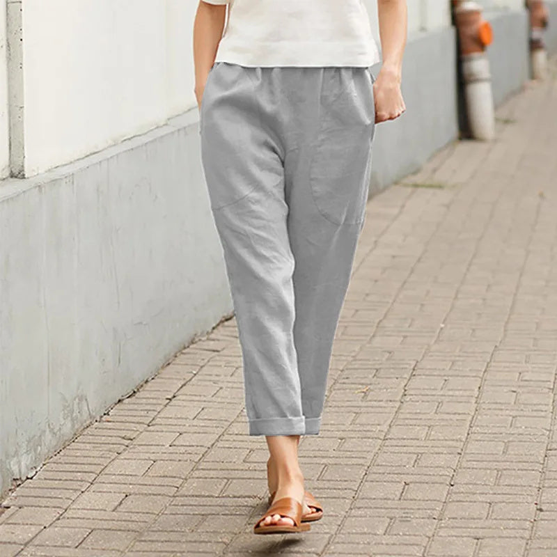 Christelle - Pantalons Amples avec Poches