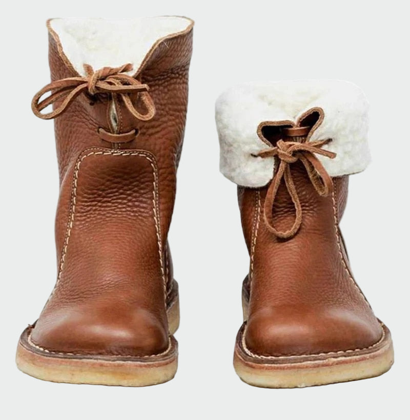 Berta | Bottes en Cuir Imperméables pour Hommes avec Doublure en Laine