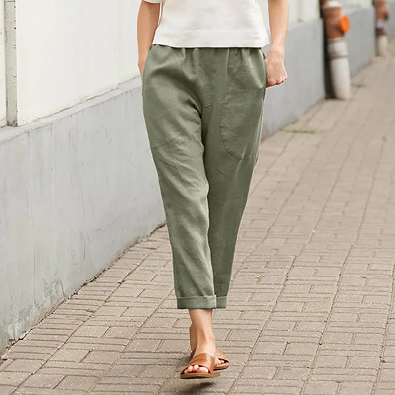 Christelle - Pantalons Amples avec Poches