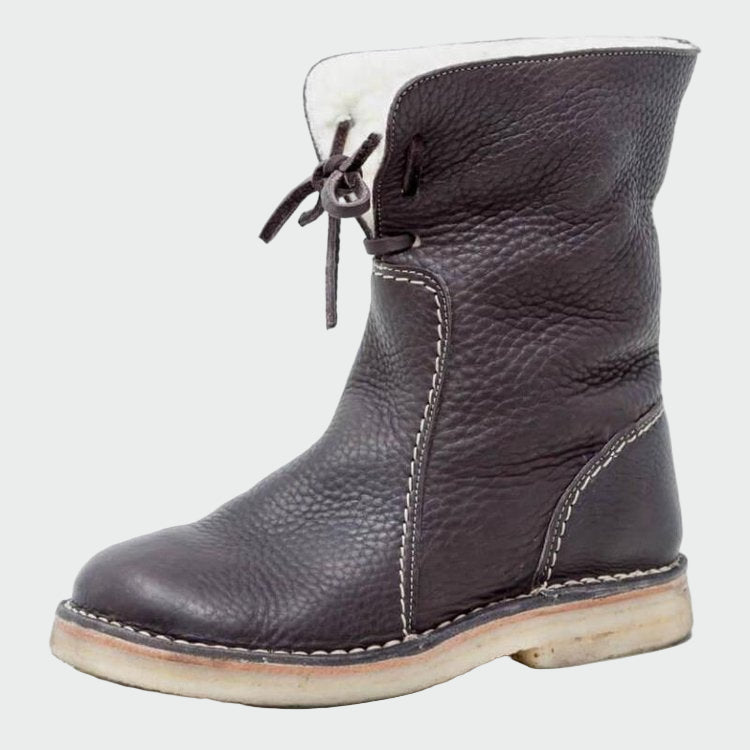 Berta | Bottes en Cuir Imperméables pour Hommes avec Doublure en Laine