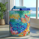 Panier à linge matelassé - Étincelle Marine
