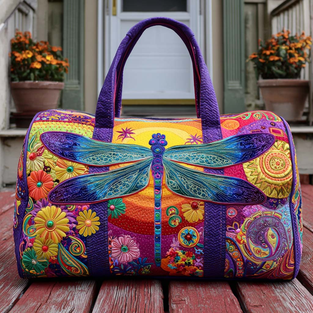 Sac de voyage matelassé Ciel délicat – Manon Deauville