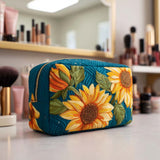Trousse de toilette matelassée - Fleur Joyeuse