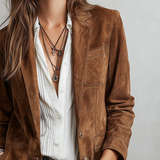 Blazer Vintage Marron Femme