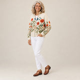 Andrée | Cardigan à motif de fleurs sauvages