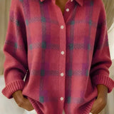 Ashley | Cardigan à carreaux classique