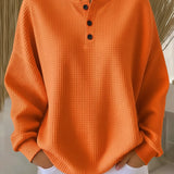 Hortense | Sweat-shirt Henley Gofré