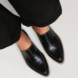 Anne | Mocassin Patchwork Noir