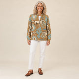 Brigitte | Cardigan à motif de chevaux et de cactus