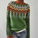 Lucie | Pull rétro à motif norvégien aux couleurs vives