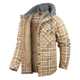 Fabrizio | Veste Légère à Carreaux avec Capuche
