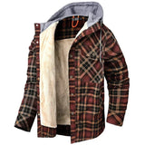 Fabrizio | Veste Légère à Carreaux avec Capuche