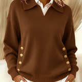 Joséphine | Pull avec Col Polo et Boutons