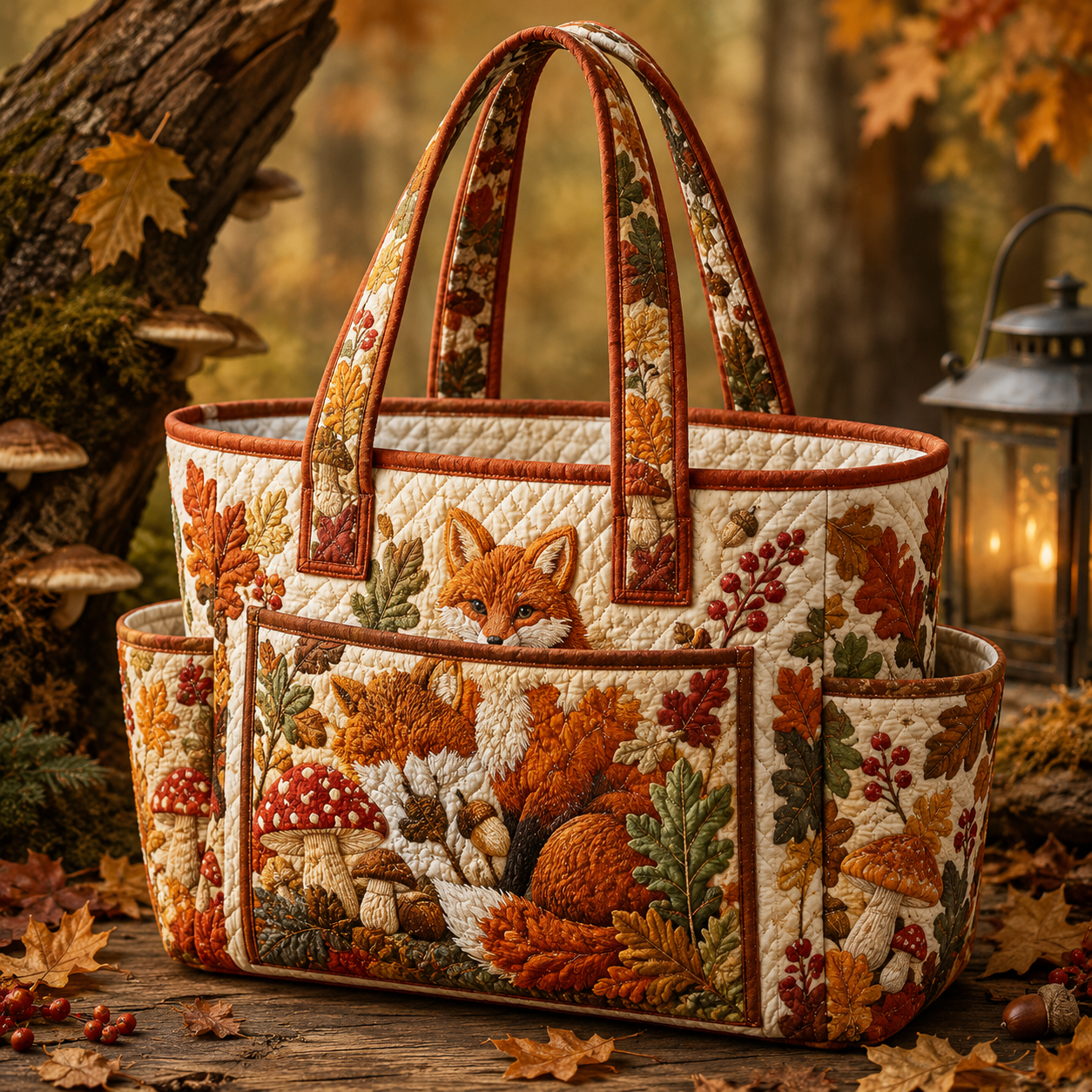 Sac Artisanal à poches - Renard des bois