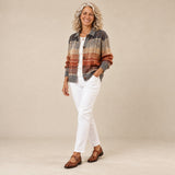Edith | Cardigan à carreaux dégradé d'automne