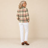 Grace | Cardigan tricot à carreaux pastel