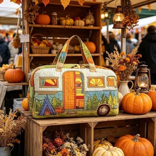Sac de voyage matelassé - Combi aux citrouilles