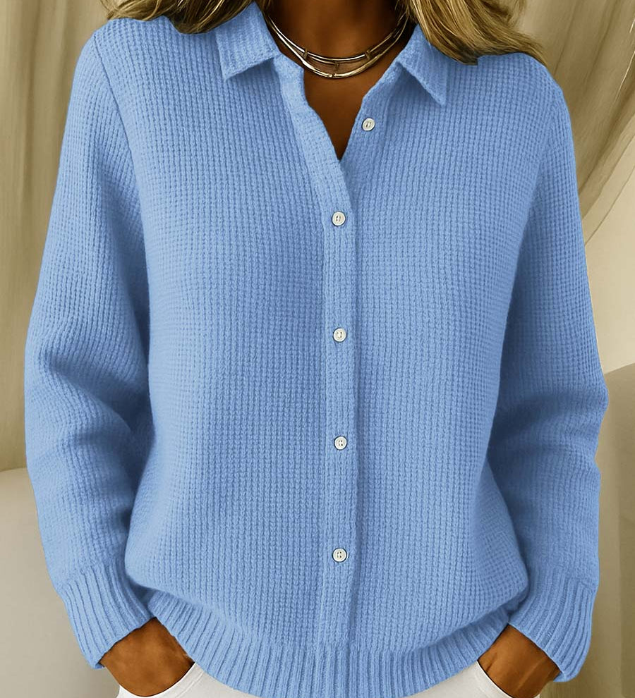 Katrina | Cardigan boutonné en tricot texturé