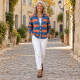 Livia | Cardigan tricot rayé