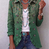 Jeanne | Veste bohème paisley à volants