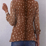 Noémie | Veste bohème à imprimé animalier