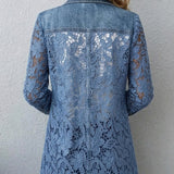 Anaïs | Blazer en dentelle florale