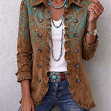 Joséphine | Veste paisley à volants