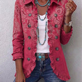 Anouk | Veste paisley vintage à volants