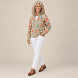 Pierrette | Cardigan à motif de jardin fleuri