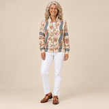 Sabine | Cardigan à motif de roses grimpantes