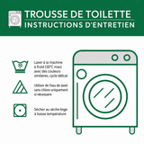 Trousse de toilette matelassée - Violettes et Pensées