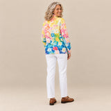 Ursule | Cardigan à motif floral aquarelle